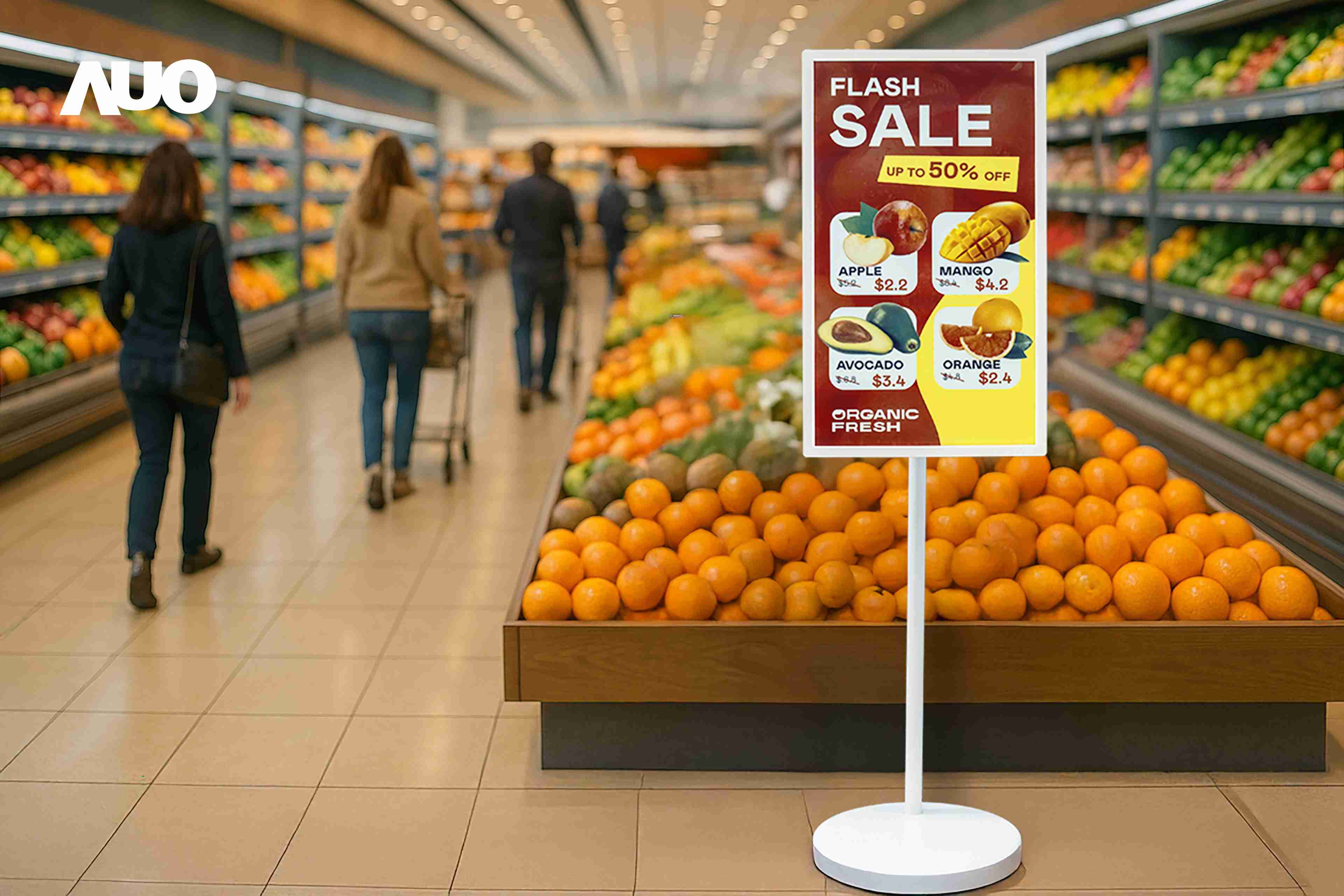 达擎首亮相低功耗、、、全彩的〝aecoPost电子纸解决方案〞，，仅在更新画面时需要微量的电力驱动，，无需布建电线的便捷设计，，，使其可灵活应用、、、、随意置放，，，，并可透过云端或行动装置app，，，，轻松管理及排程广告内容，，，晋升店头营销利器。。。。