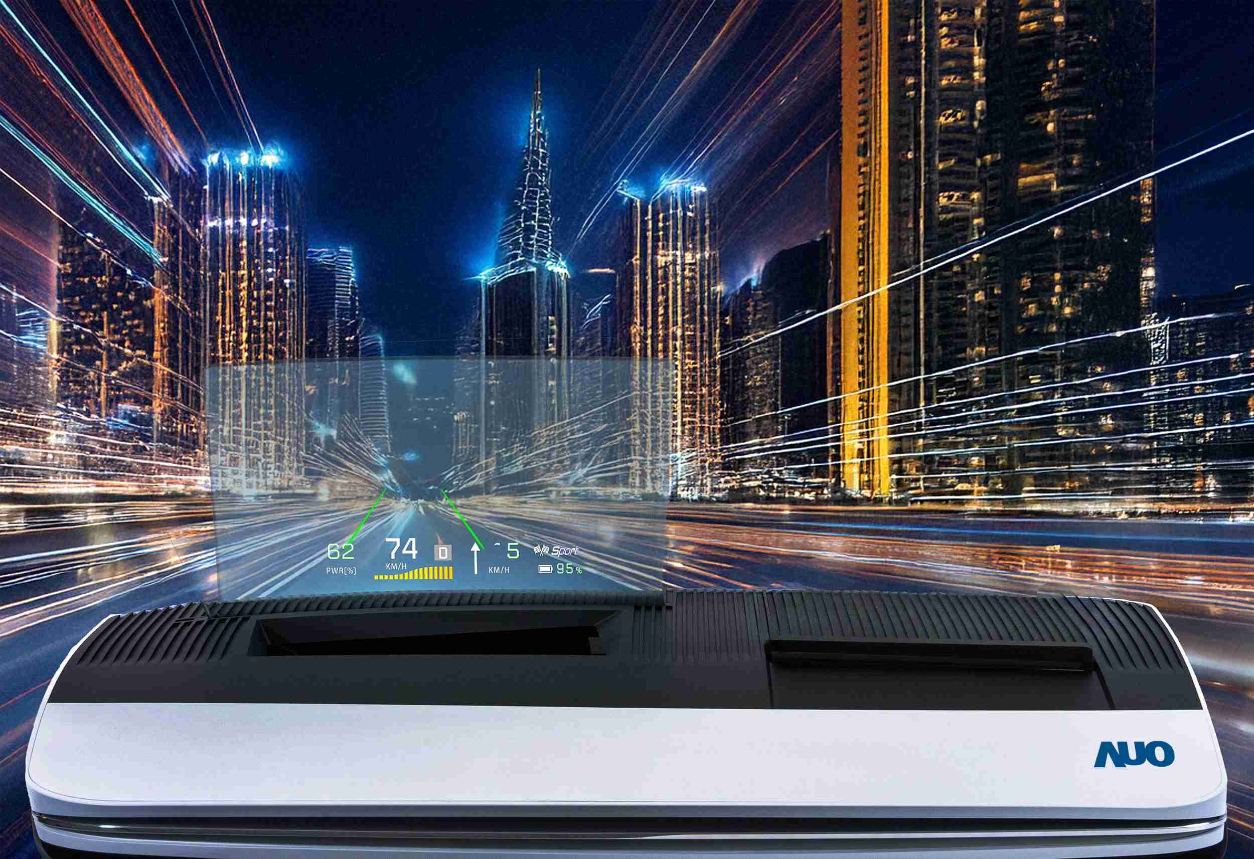 人生就是博推出13吋Micro LED抬头显示器，，，，提供高入眼亮度、、、、高色彩饱和度的显示质量，，在阳光下或黑暗中都清晰可见，，，并利用Micro LED模块体积小的优势，，解决车用空间有限的痛点